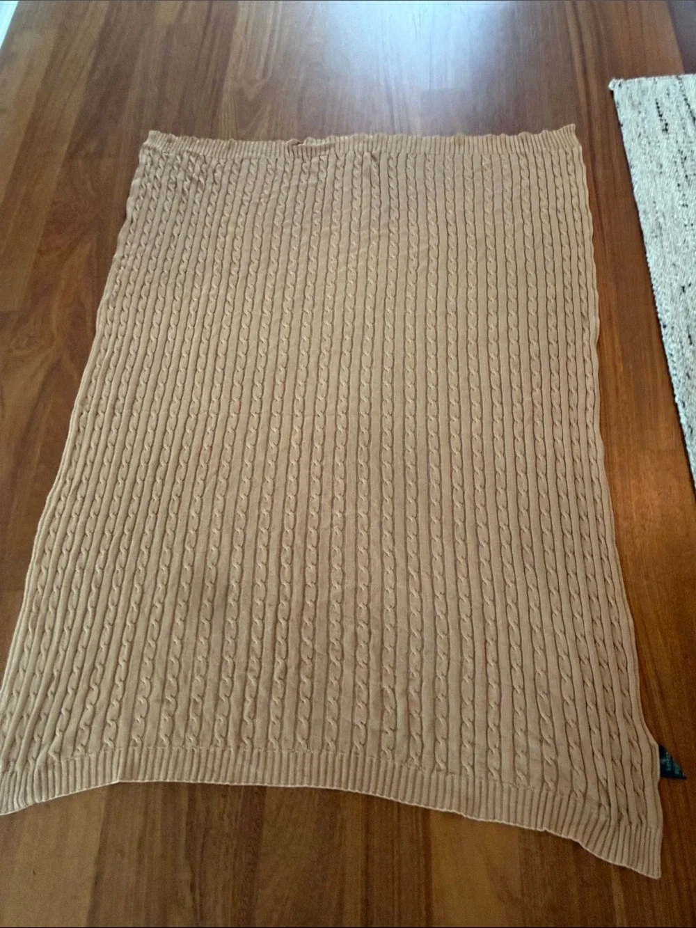 Ralph Lauren throw blanket— 64”x48”